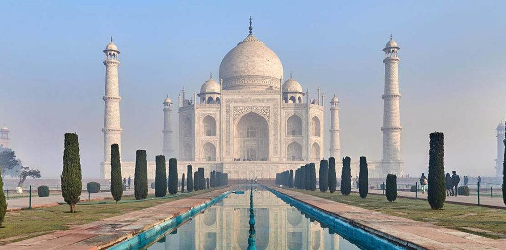 Taj Mahal India - Symbol of Love. UNESCO World Heritage Site.