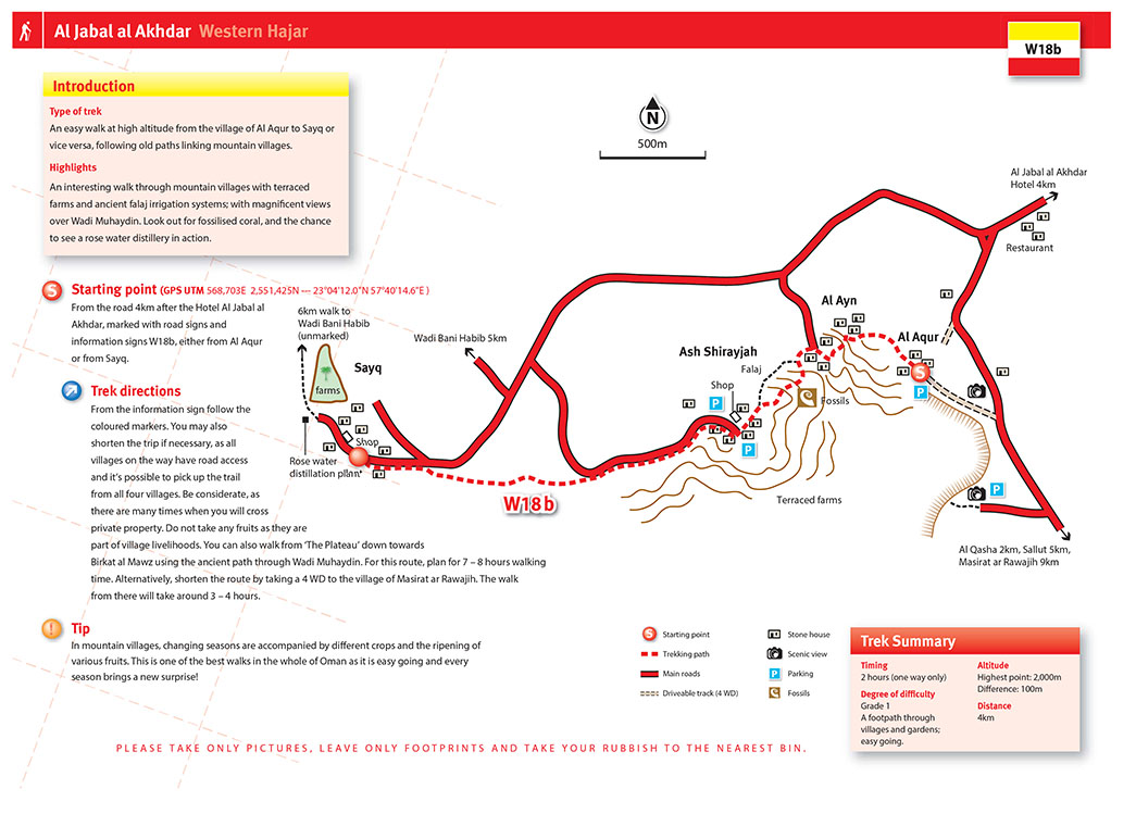 3 Village Walk Jabal Akhdar - Wanderungtour Jabal Akhdar