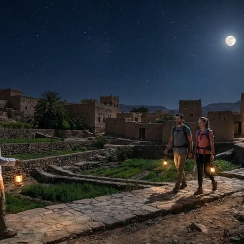 Caminata bajo la luna llena