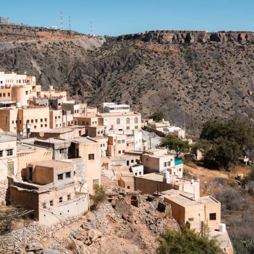 Paseo por un pueblo de Jabal Akhdar