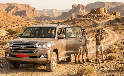 La libertà di un viaggio self-drive classico in Oman, un itinerario privato d'élite con fuoristrada premium firmato Black Dove Holidays.