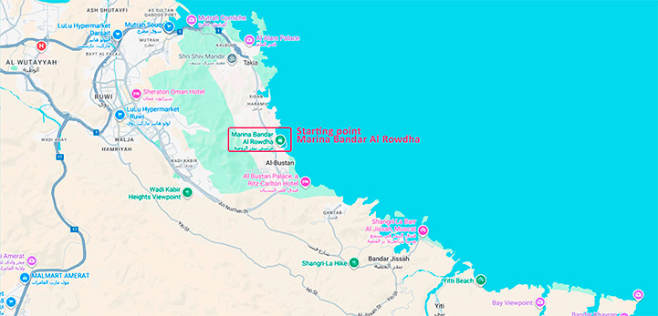 Dolphin Watching Map