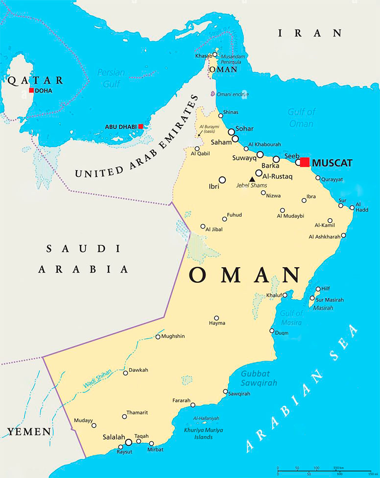 Oman Political Map