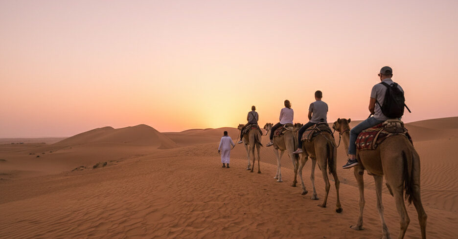 Camel Ride Sunset view Wahiba Oman