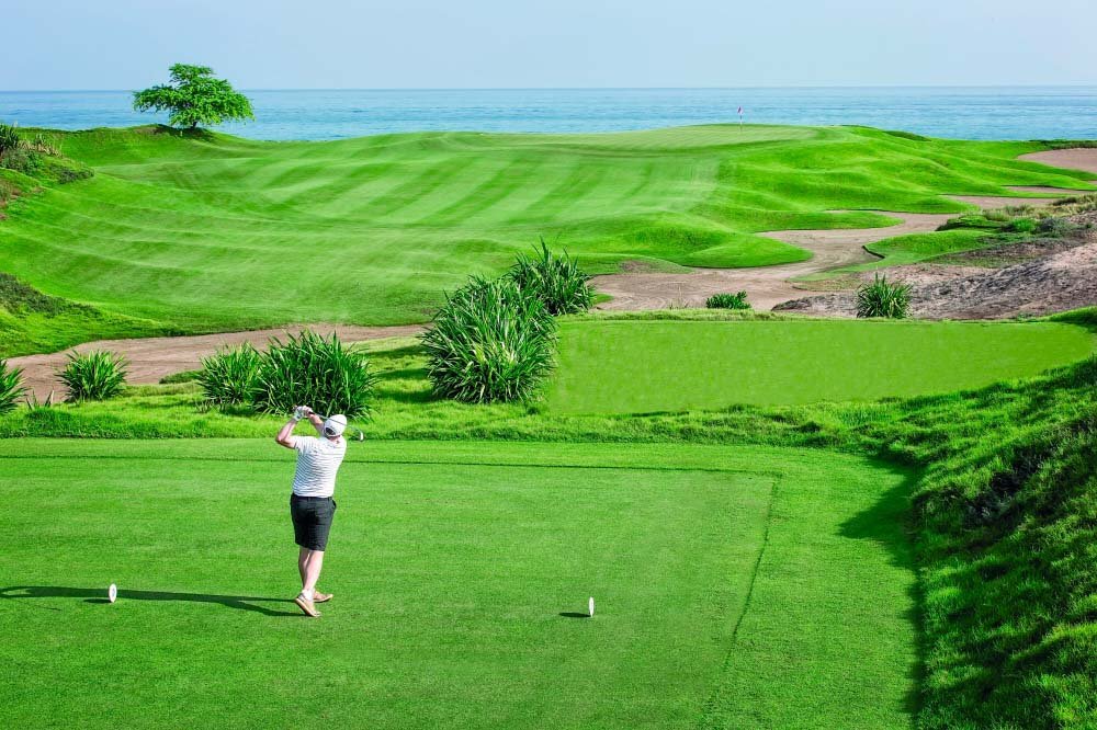 Golfing in Oman