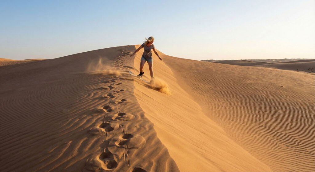 Sandboarding Wahiba Oman